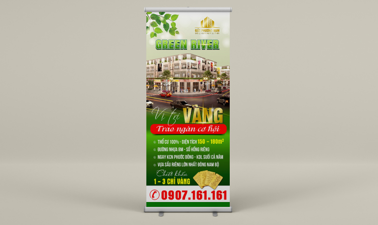 Những điều cần lưu ý để thiết kế standee đẹp, ấn tượng