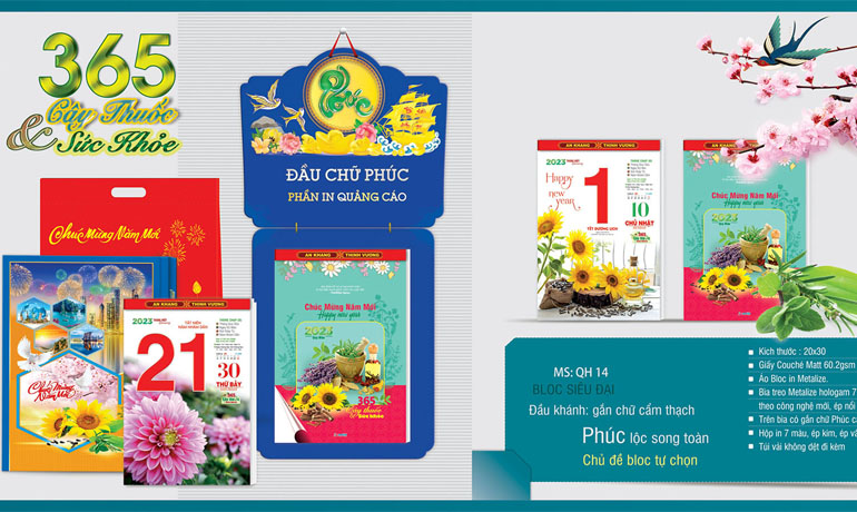 In lịch để bàn doanh nghiệp - Quà tặng đối tác ý nghĩa