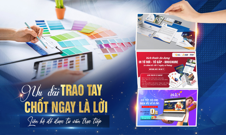 CHƯƠNG TRÌNH KHUYẾN MÃI MIỄN PHÍ THIẾT KẾ TỜ RƠI TỜ GẤP CHO ĐƠN HÀNG IN ẤN BÌNH DƯƠNG