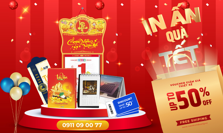 In Lịch bàn – Bao lì xì Tết 2024 – Mẫu đẹp thiết kế độc đáo