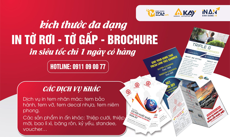 IN TỜ RƠI – TỜ GẤP – BROCHURE GIÁ RẺ 