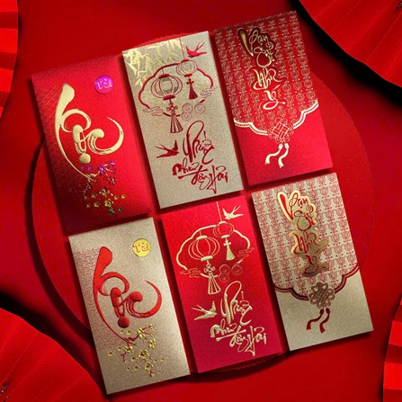Bao lì xì đại giấy kim tuyến