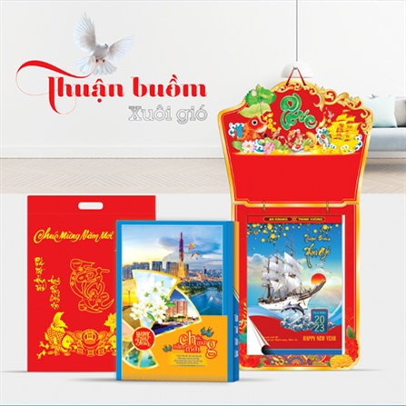  In ấn mẫu Bloc lịch 20x30cm năm 2023