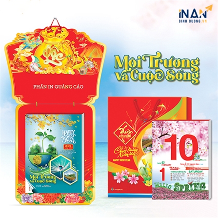  In ấn mẫu lịch Bloc 17cm x 24cm năm 2024