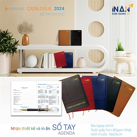  In ấn mẫu lịch để bàn - Sổ tay  có sẳn năm 2024