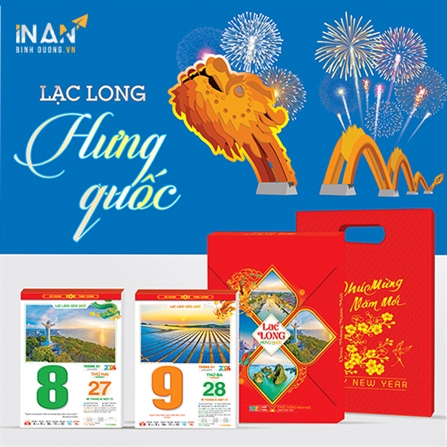  In ấn mẫu lịch có sẳn 25cm x 35cm năm 2024