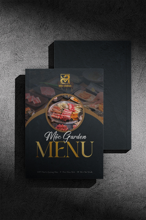 In menu cao cấp - nâng tầm thương hiệu chỉ tại In Ấn Bình Dương